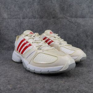 Adidas Shoes Womens 9 Athletic Trainers Tennis Barricade Sport Active Red White